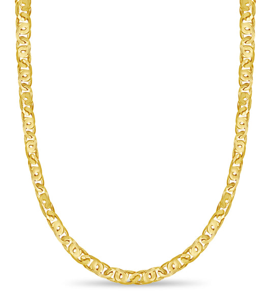 Tiger Eye Solid White/Yellow/Rose Gold Handmade Necklace , 11mm, 16-30 Inch