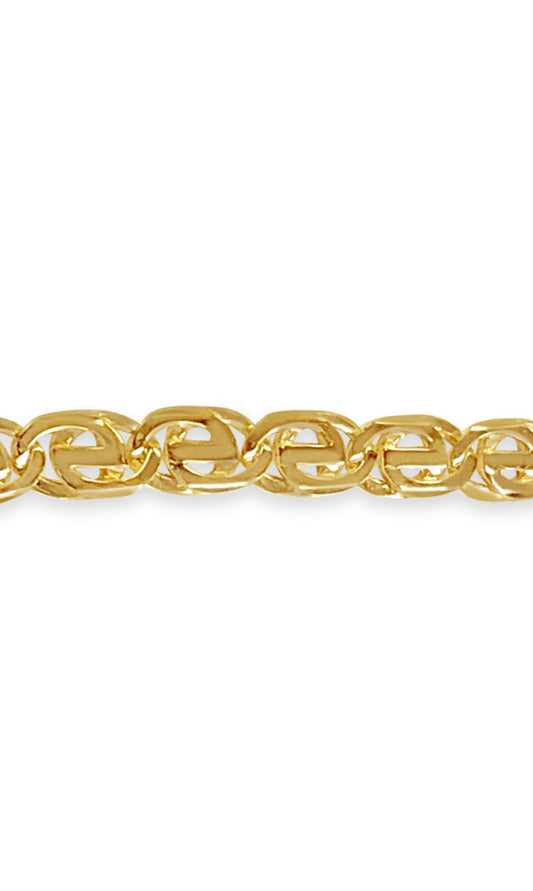 Tiger Eye Solid White/Yellow/Rose Gold Handmade Bracelet , 13mm, 6.5-10 Inch