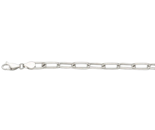 Paperclip Solid White/Yellow/Rose Gold Handmade Bracelet , 6mm, 6.5-10 Inch