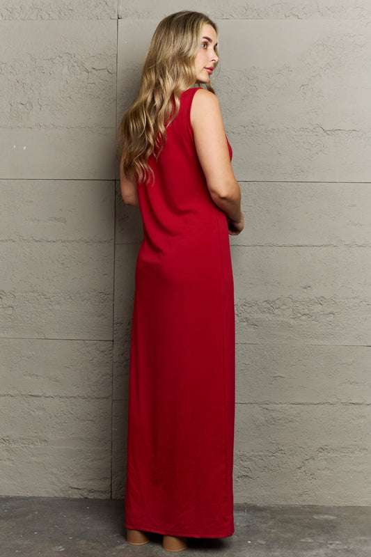 Scoop Neck Maxi Tank Dress