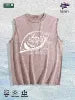 Mystic Eye & the Saint Graphic Washed Vest US Warehouse 3 Colors Cotton Tank