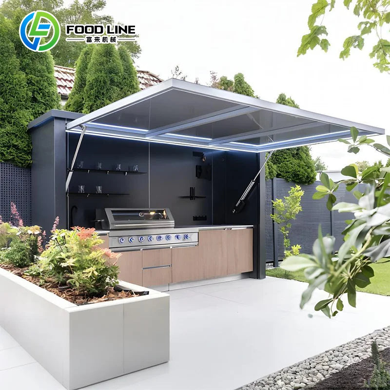 Portable Outdoor Kitchen With Large Storage Space, Ideal For Camping And Backyard BBQ Customize