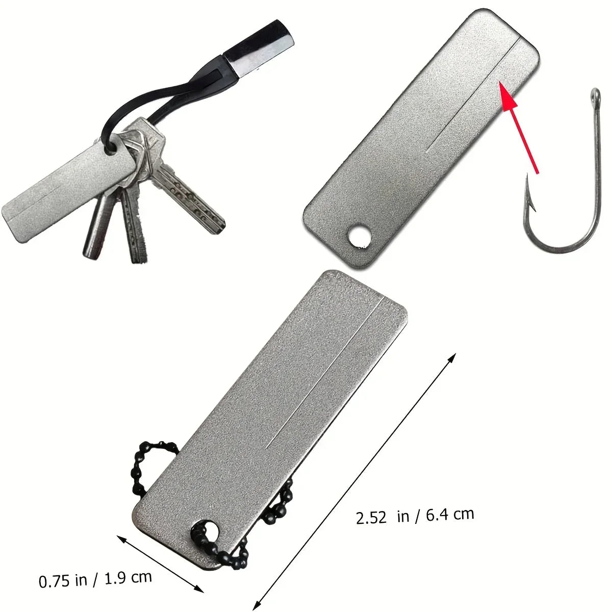 Knife Sharpener Diamond Pocket Tools Mini Keychain Outdoor Camping Sharpener Outdoor Camping Tool Emery Nail File Grinding Tool