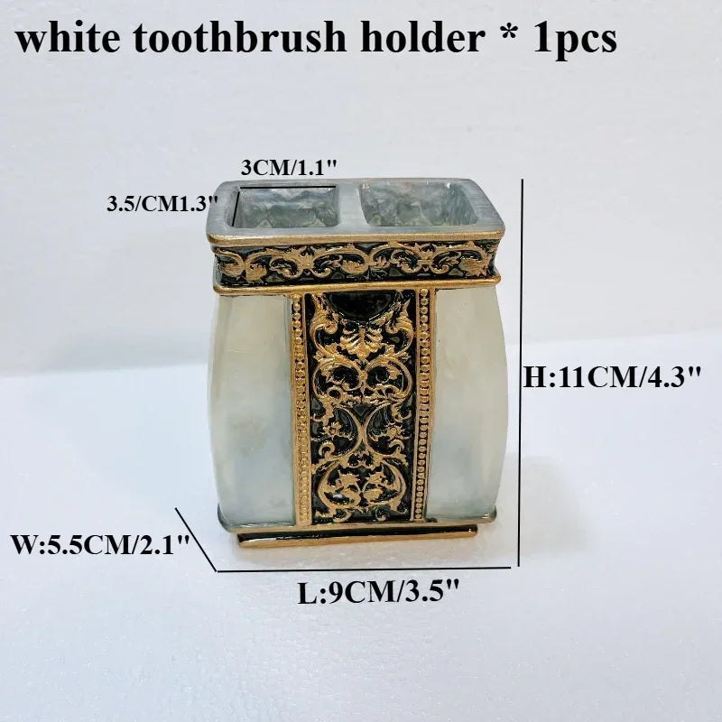 Bathroom Decoration Accessories for Bathroom Toothbrush Case Bathroom Accessories Resin Shower Toilet Accessories