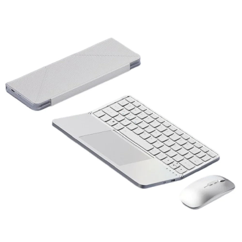 Bluetooth 5.3 Wireless Bluetooth Keyboard Portable Detachable Foldable Keyboard Universal Compact Rechargeable Keyboard Travel