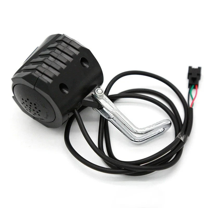 NEW E-Bike 12V 24V 36V 48V 60V 72V Electric Bicycle Light with Horn Waterproof IPX4 Headlight Horn Set Front Headlight Horn Set