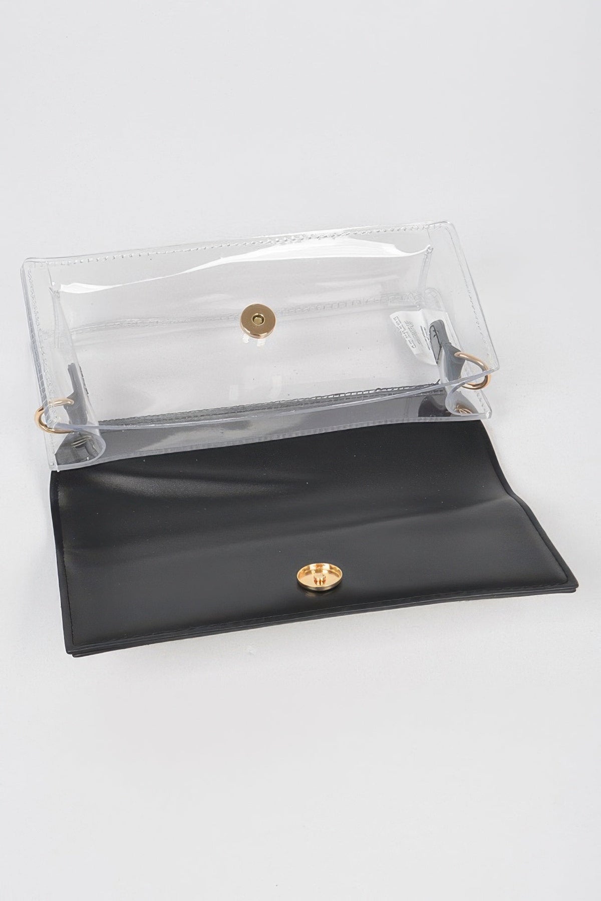 Rhinestone Clear Bag W/link Chain