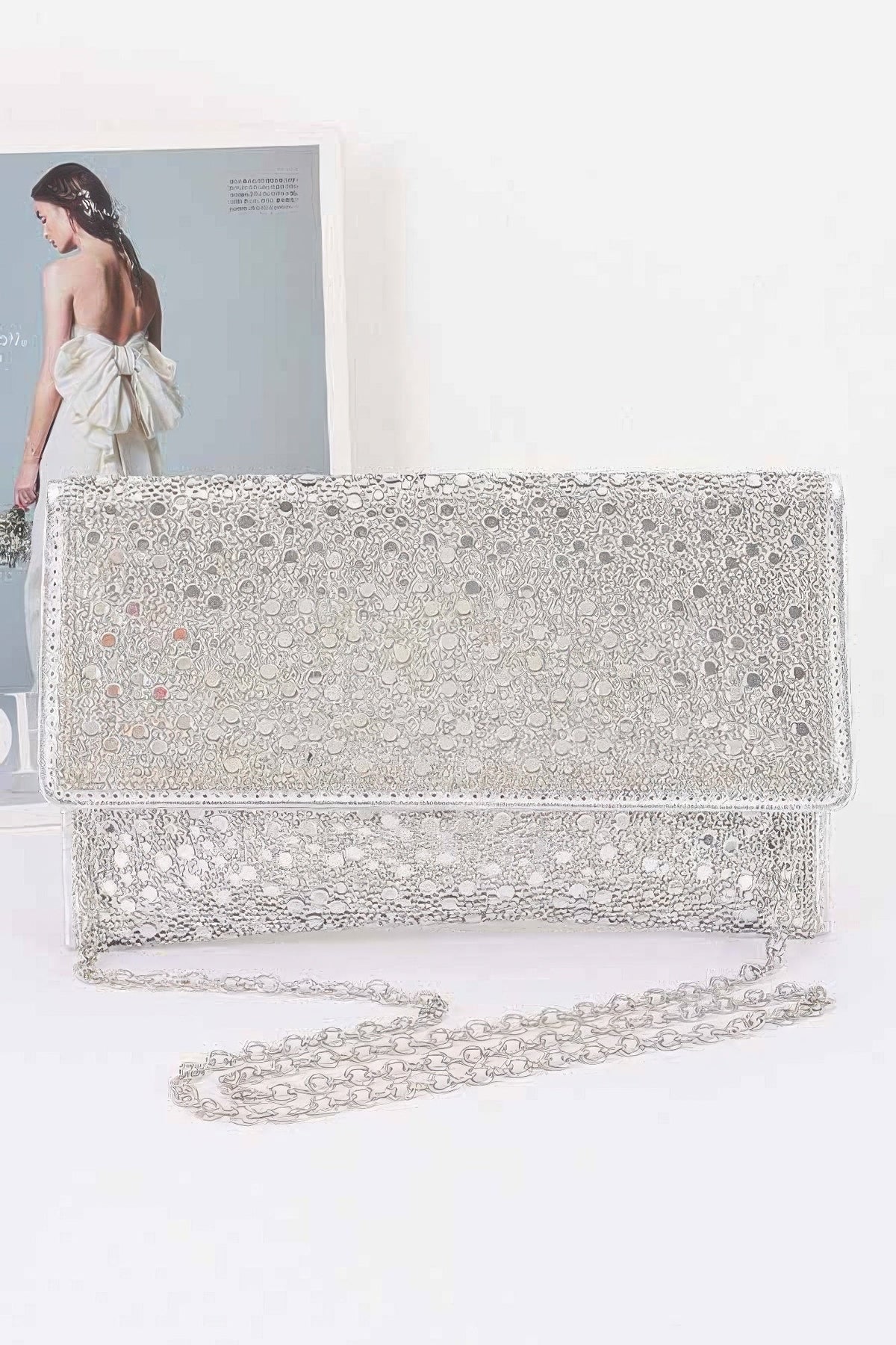 Rhinestone Envelope Party Clutch