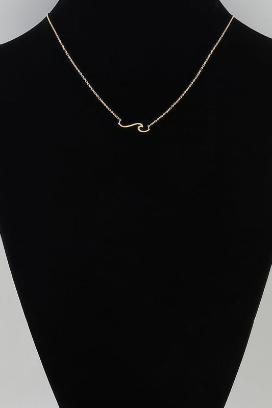 Summer Wave Pendant Necklace