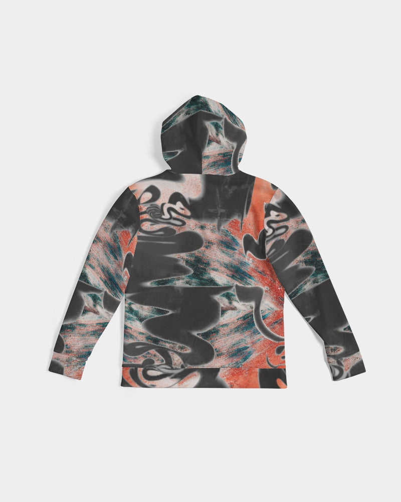 STREATWEAR GRUNGE RED AND BLACK CREATED FLIPSTYLEZ Men's Hoodie