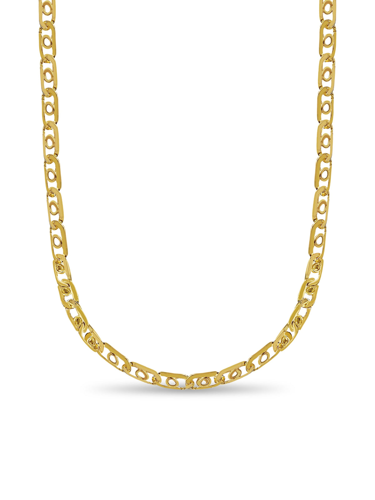 Bullet Tiger Eye Solid White/Yellow/Rose Gold Handmade Necklace , 16mm, 16-30 Inch