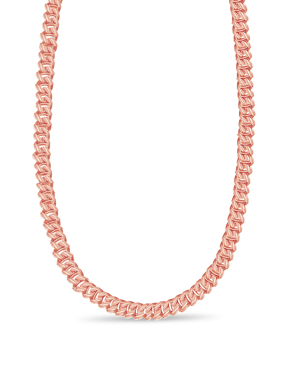 Mariner Solid White/Yellow/Rose Gold Handmade Necklace , 9mm, 16-30 Inch