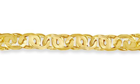 Tiger Eye Solid White/Yellow/Rose Gold Handmade Bracelet , 11mm, 6.5-10 Inch