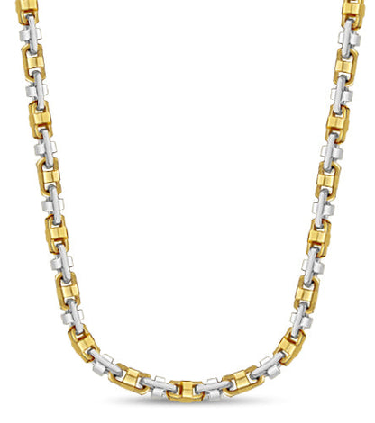 Anchor Mariner Solid White/Yellow/Rose Gold Handmade Necklace , 14mm, 16-30 Inch