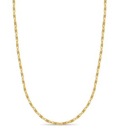 Anchor Mariner Solid White/Yellow/Rose Gold Handmade Necklace , 6mm, 16-30 Inch