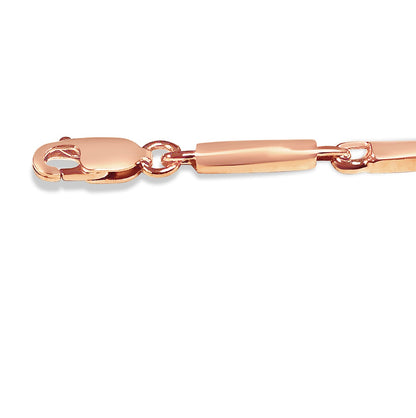 Cylinder Tube Solid White/Yellow/Rose Gold Handmade Necklace , 4mm, 16-30 Inch