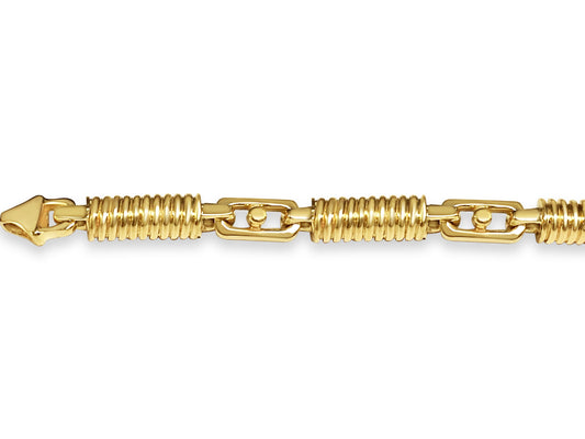 Spiral Tube Solid White/Yellow/Rose Gold Handmade Necklace , 8mm, 16-30 Inch