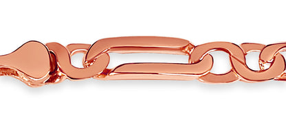 Figaro Infinity Solid White/Yellow/Rose Gold Handmade Necklace , 6mm, 16-30 Inch