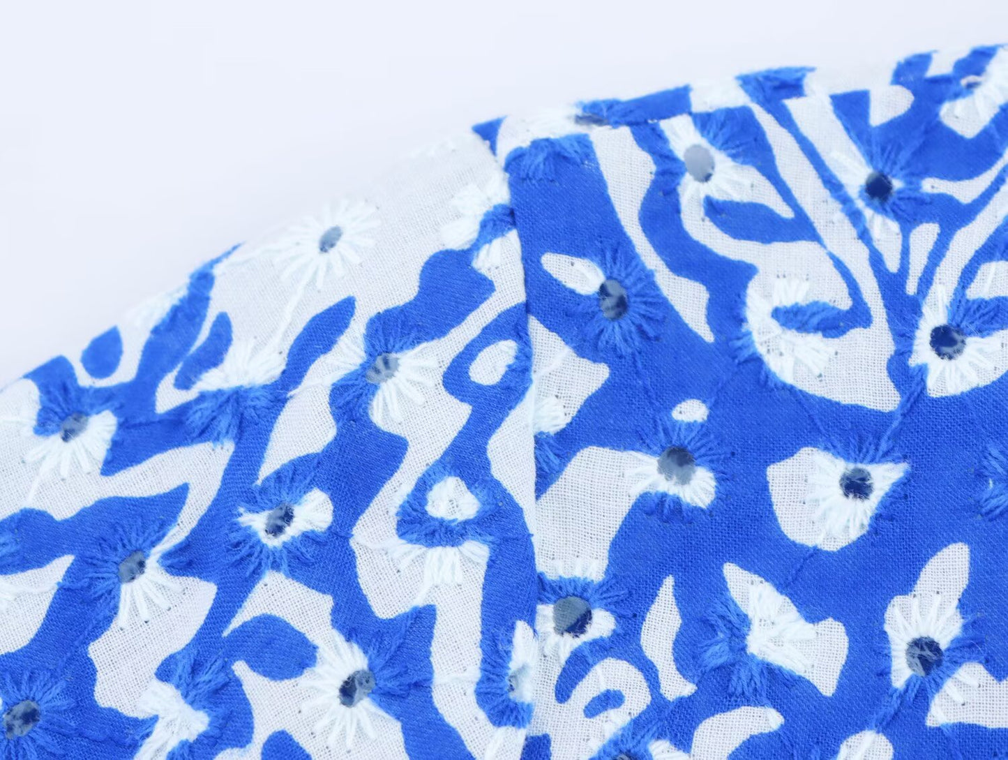 Women Clothing Summer Office with Belt Embroidery Dress