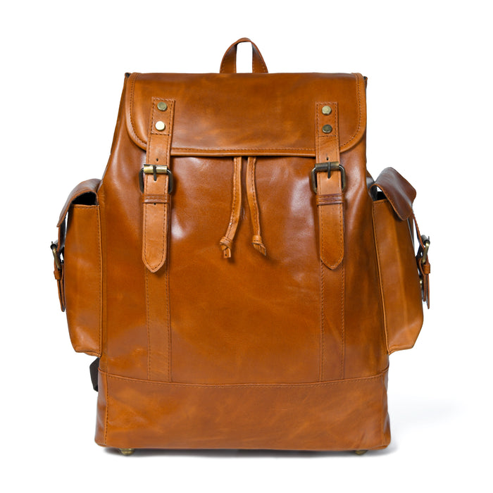 Earthen Leather Laptop Backpack, Luxury Leather