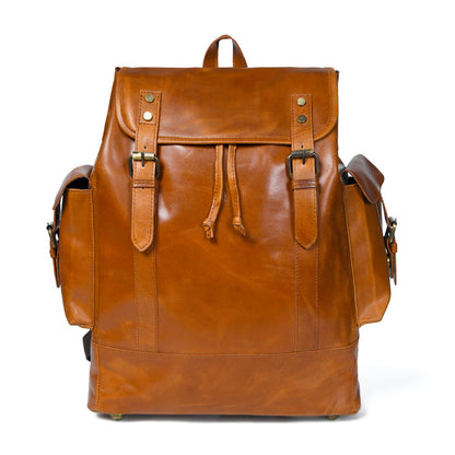 Earthen Leather Laptop Backpack, Luxury Leather