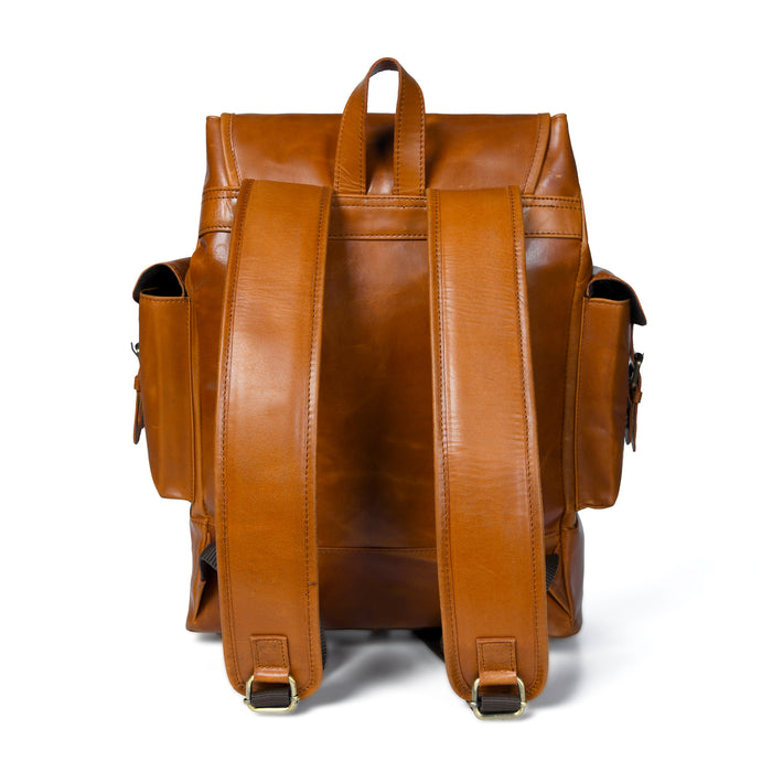 Earthen Leather Laptop Backpack, Luxury Leather