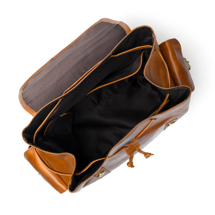 Earthen Leather Laptop Backpack, Luxury Leather