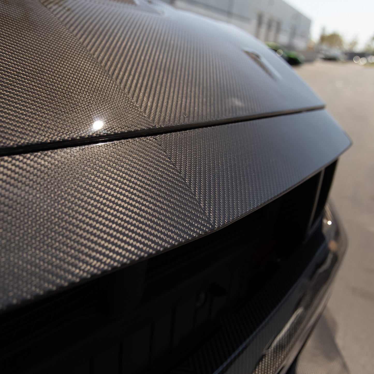 2024–2026 Mustang S650 Heritage SC™ V-Shaped Dry Gloss Carbon Fiber Bumper Kit Track Package
