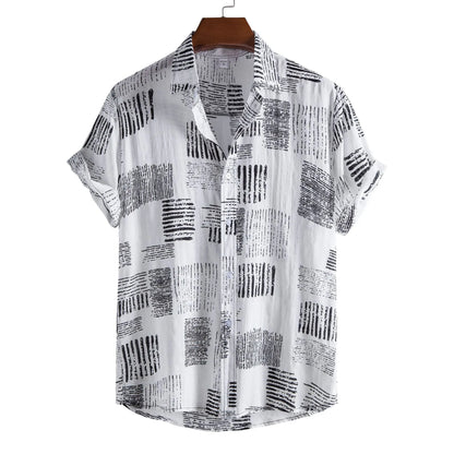 Casual Printed Short Sleeve Shirt