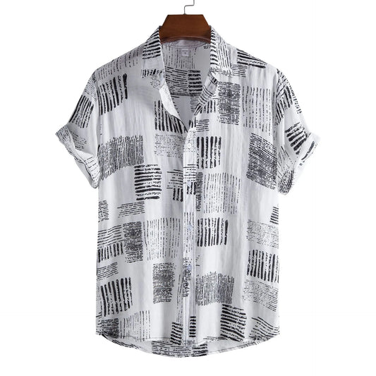 Casual Printed Short Sleeve Shirt