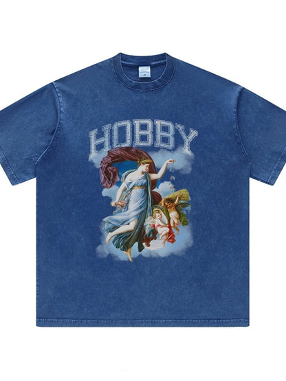 Graphic Round Neck Short Sleeve T-Shirt