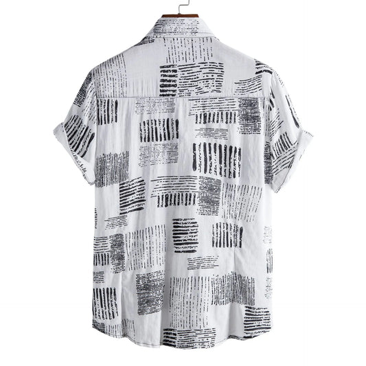 Casual Printed Short Sleeve Shirt