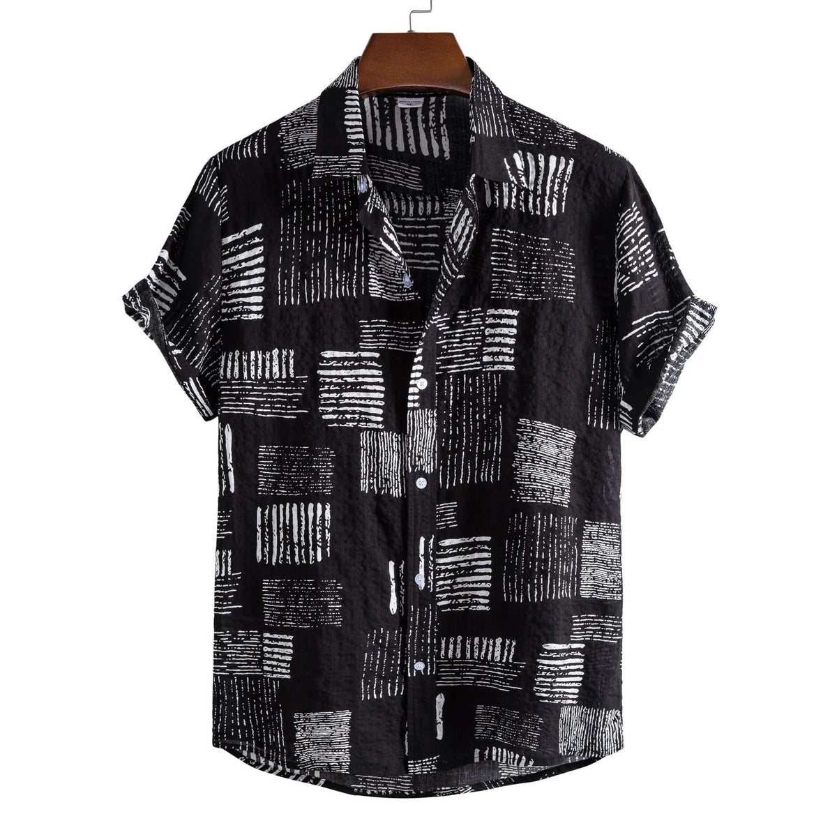 Casual Printed Short Sleeve Shirt
