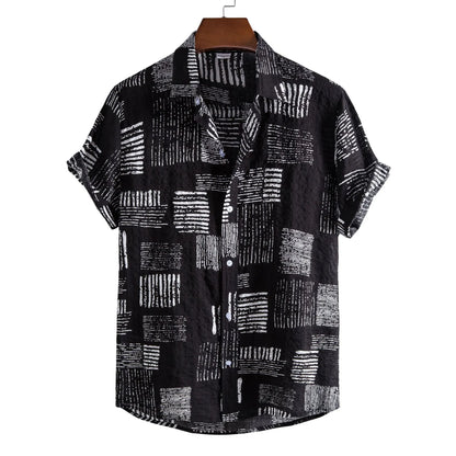 Casual Printed Short Sleeve Shirt