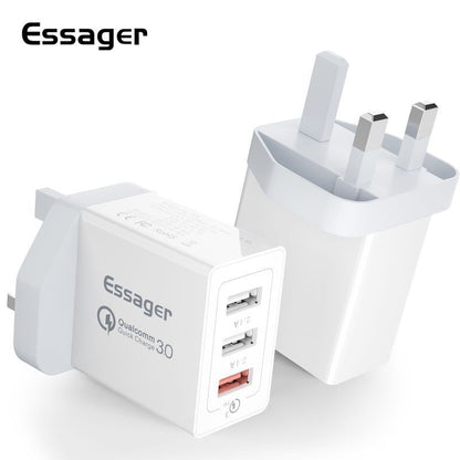 Three-Port USB Fast Charge 30WQC30 Mobile Phone Charger