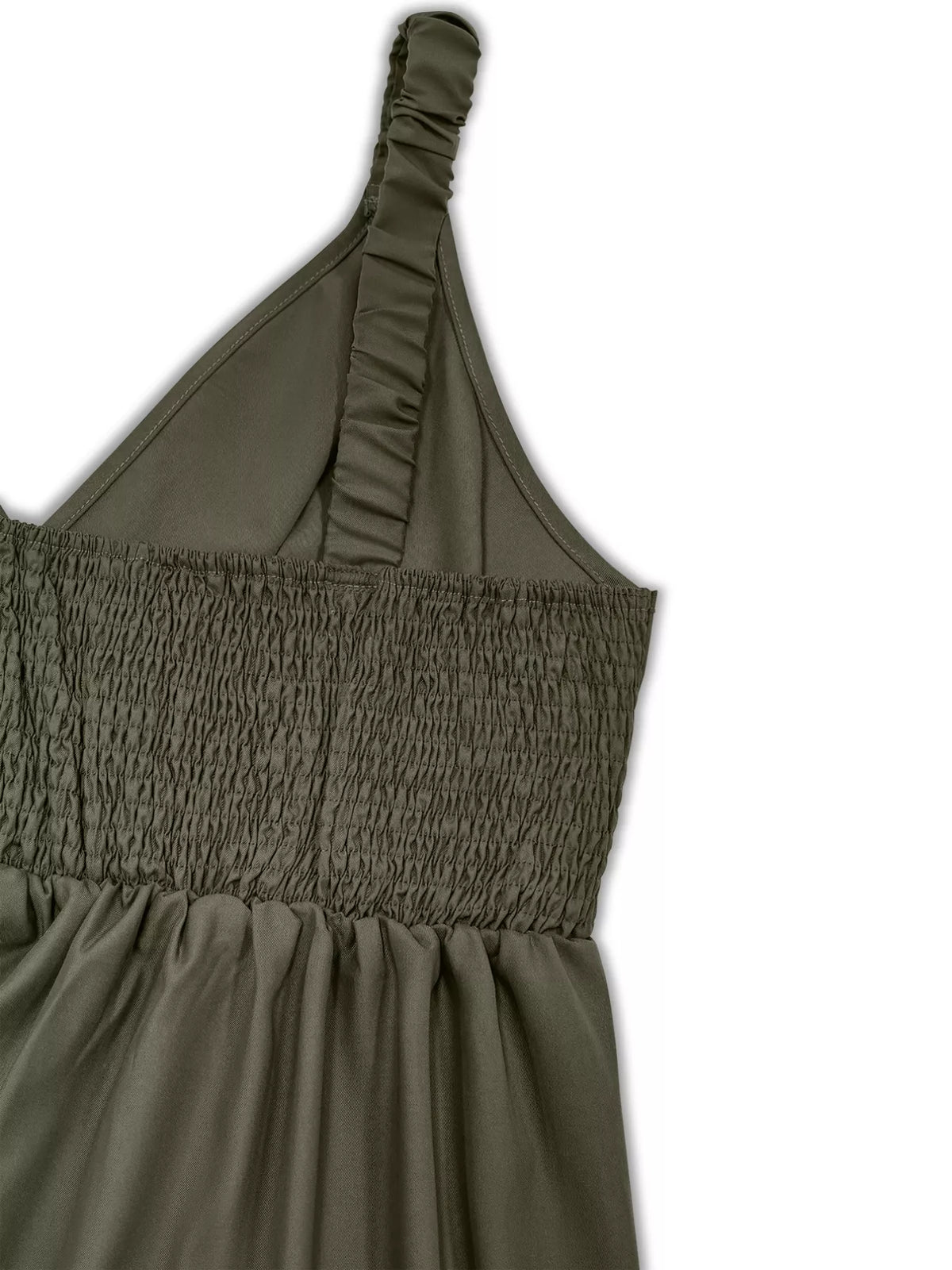 Smocked Wide Leg Jumpsuit