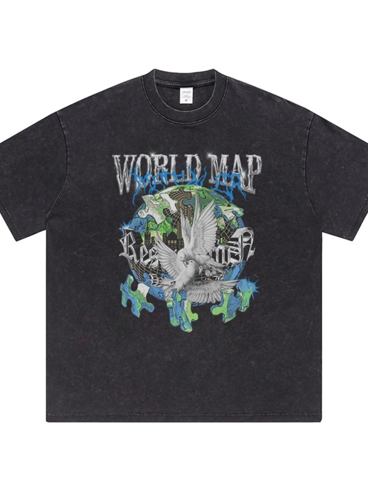 Graphic Round Neck Short Sleeve T-Shirt