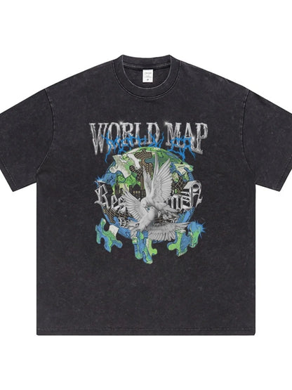 Graphic Round Neck Short Sleeve T-Shirt
