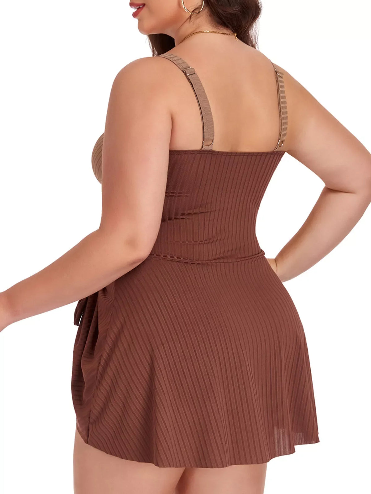 Ruched One-Piece Swim Dress