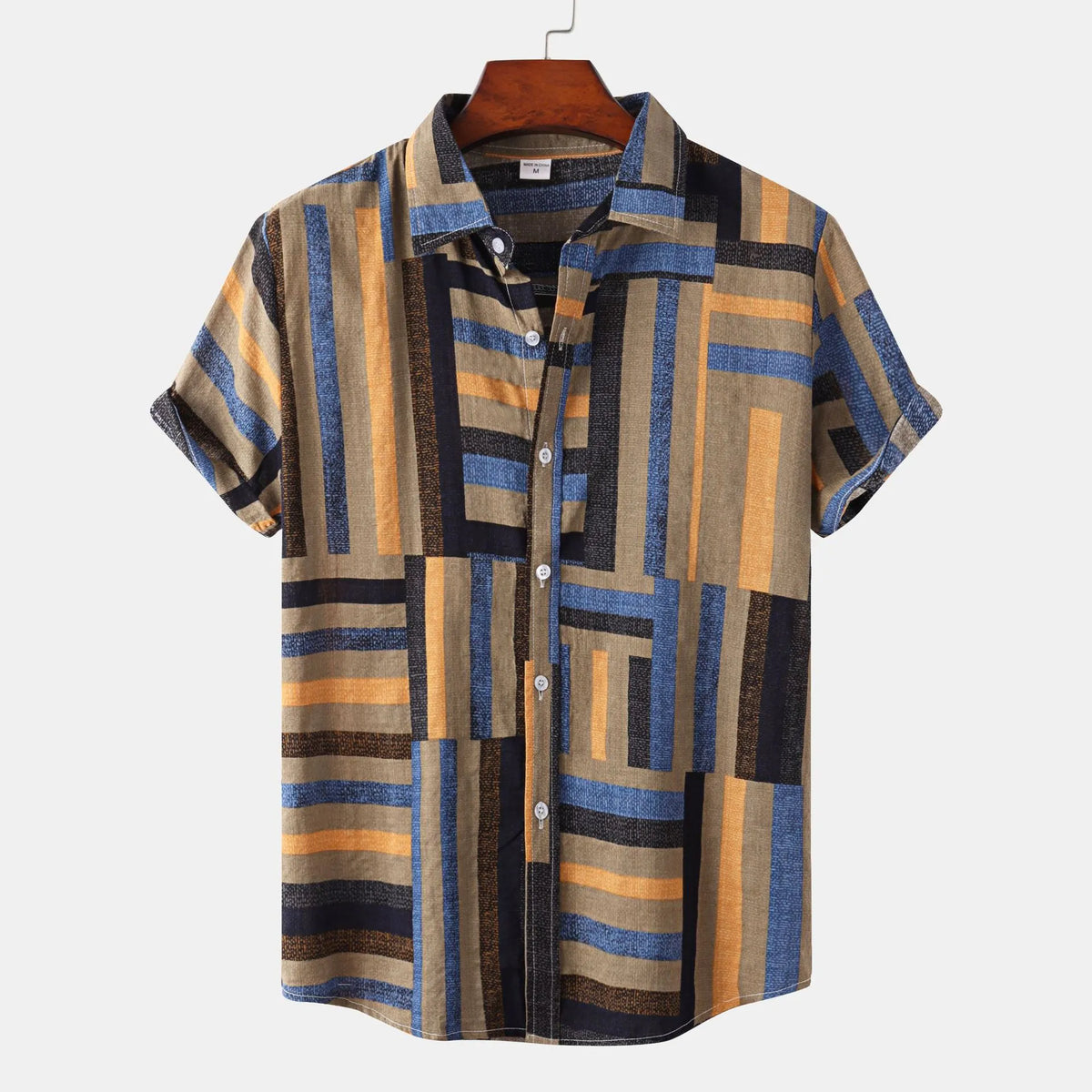 Short Sleeve Button-Down Casual Shirt