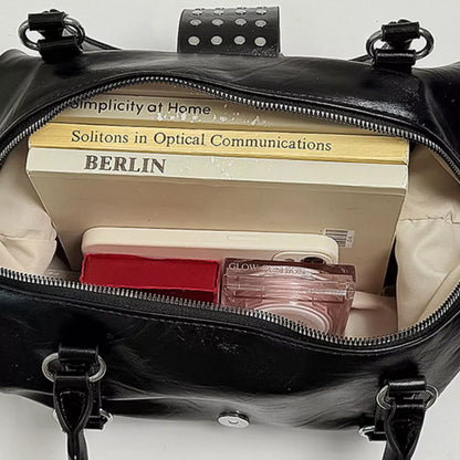 Rivet Embellished Crossbody Bag