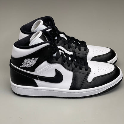 NIKE AIR JORDAN 1 Mid Panda Shoe Women's Sz 9 Black / White DV0991-101 (New)