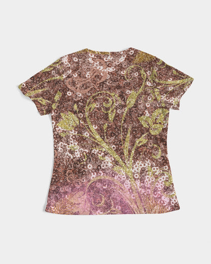 BEAUTIFUL PURPLE GITTER DESIGN CREATED BY FLIPSTYLEZ Women's Tee