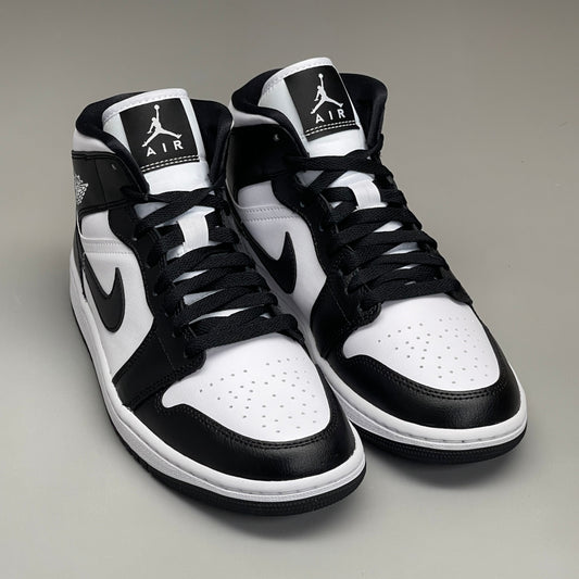 NIKE AIR JORDAN 1 Mid Panda Shoe Women's Sz 8 Black / White DV0991-101 (New)