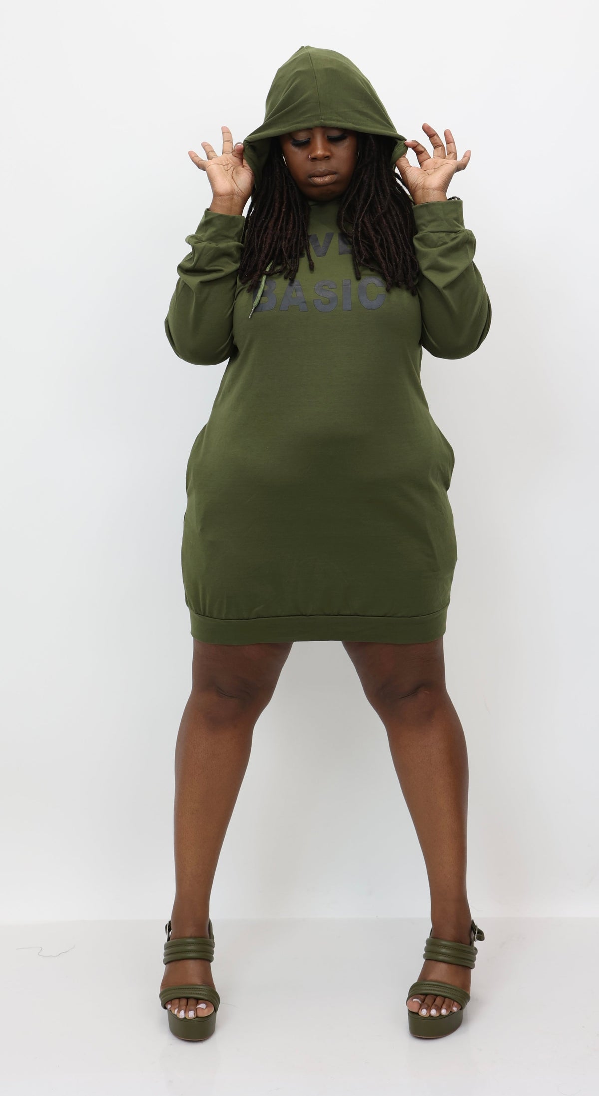 “Hot Girl Hoodies” Sweater Dress