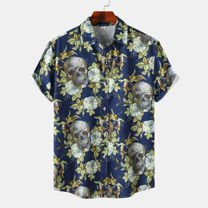 Printed Short Sleeve Casual Shirt
