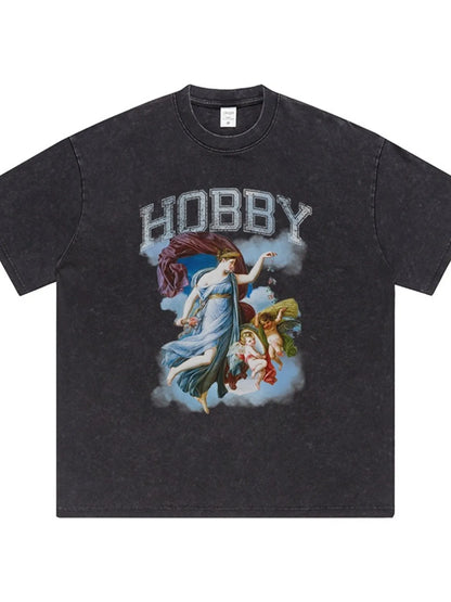 Graphic Round Neck Short Sleeve T-Shirt