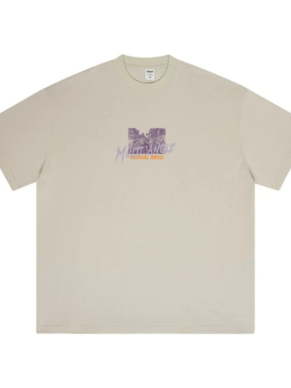 Graphic Round Neck Short Sleeve T-Shirt