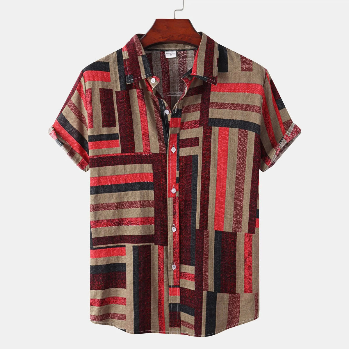 Short Sleeve Button-Down Casual Shirt