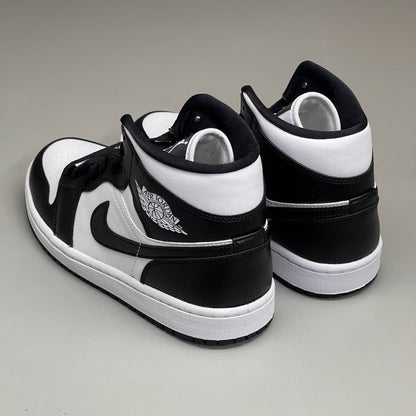 NIKE AIR JORDAN 1 Mid Panda Shoe Women's Sz 7.5 Black / White DV0991-101 (New)